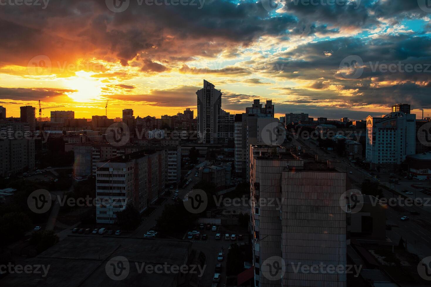 Evening photo of city