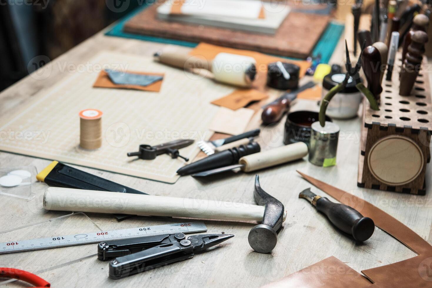 Some tools for work with leather photo