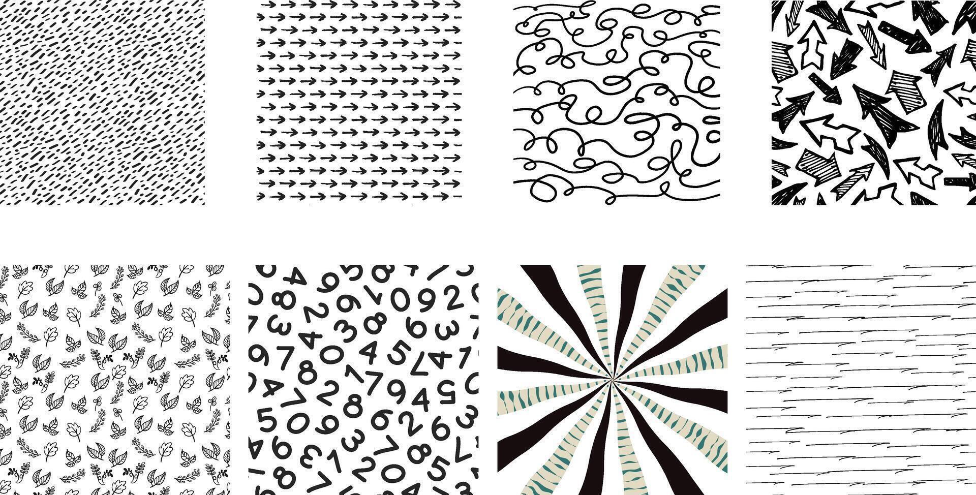 Hand Drawn Patterns Doodle background design vector