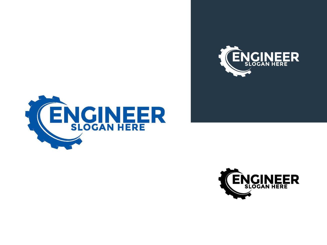 Engineer Logo Design , Engineering and Construction Building Logo Icon Design Template vector