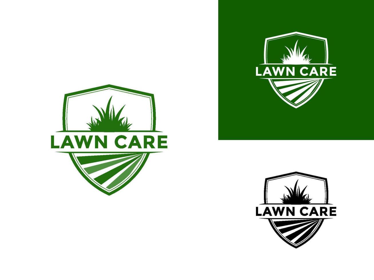 Lawn care logo design , landscape, grass concept logo design template vector