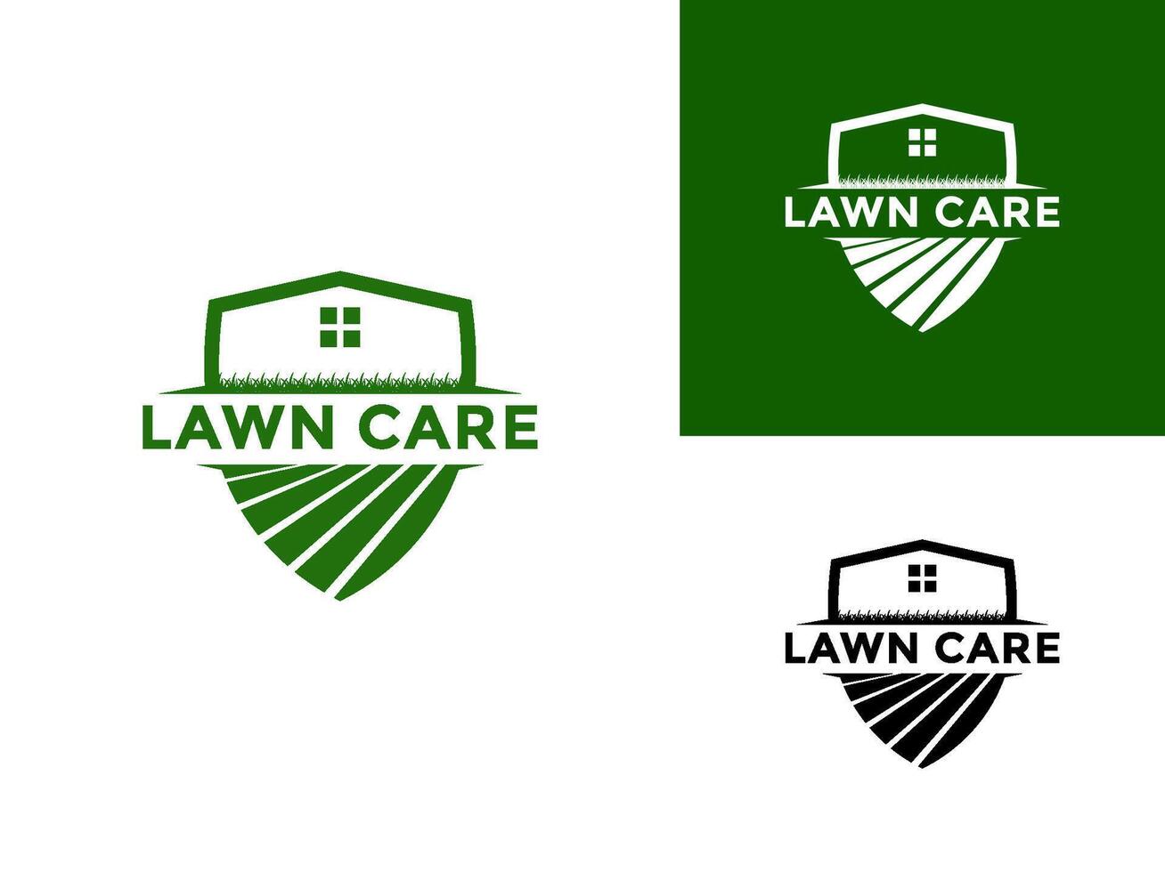 Lawn care logo design , landscape, grass concept logo design template vector