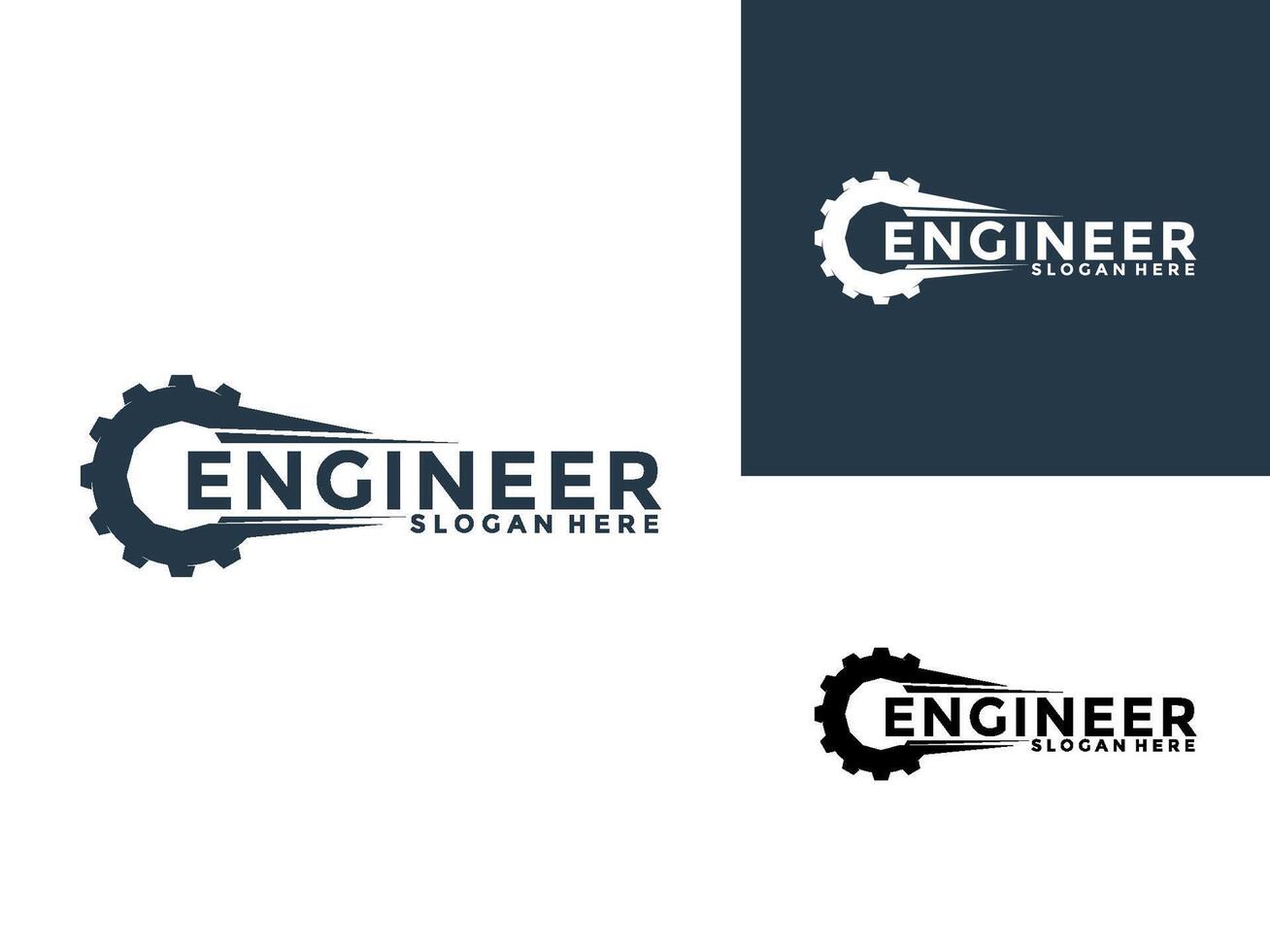 Engineer Logo Design , Engineering and Construction Building Logo Icon Design Template vector