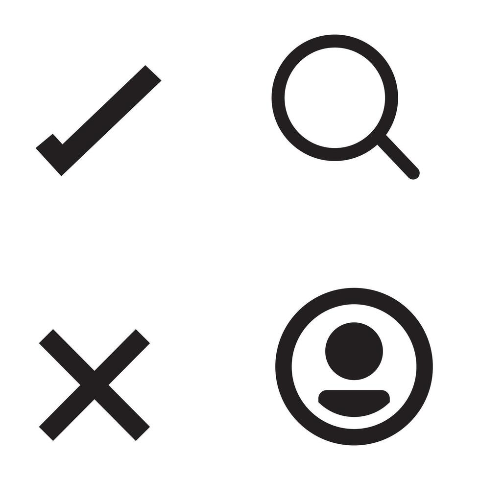 new icon, sign set vector
