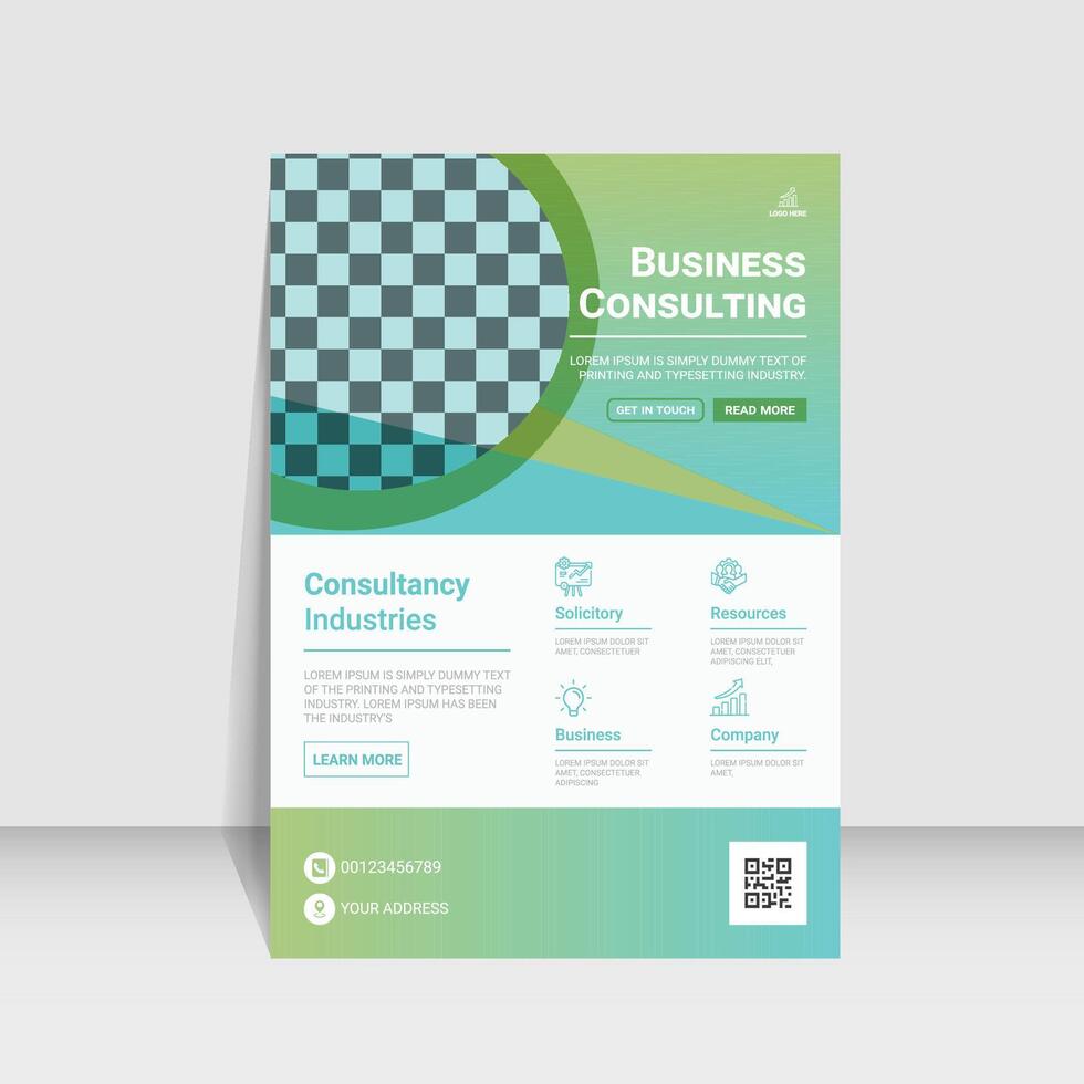corporate business flyer design vector