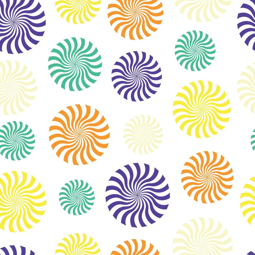Bright abstract seamless pattern. Illustration on a white background. Can be used to create postcards, packaging, textiles, clothing, souvenirs, backgrounds, covers and more. vector