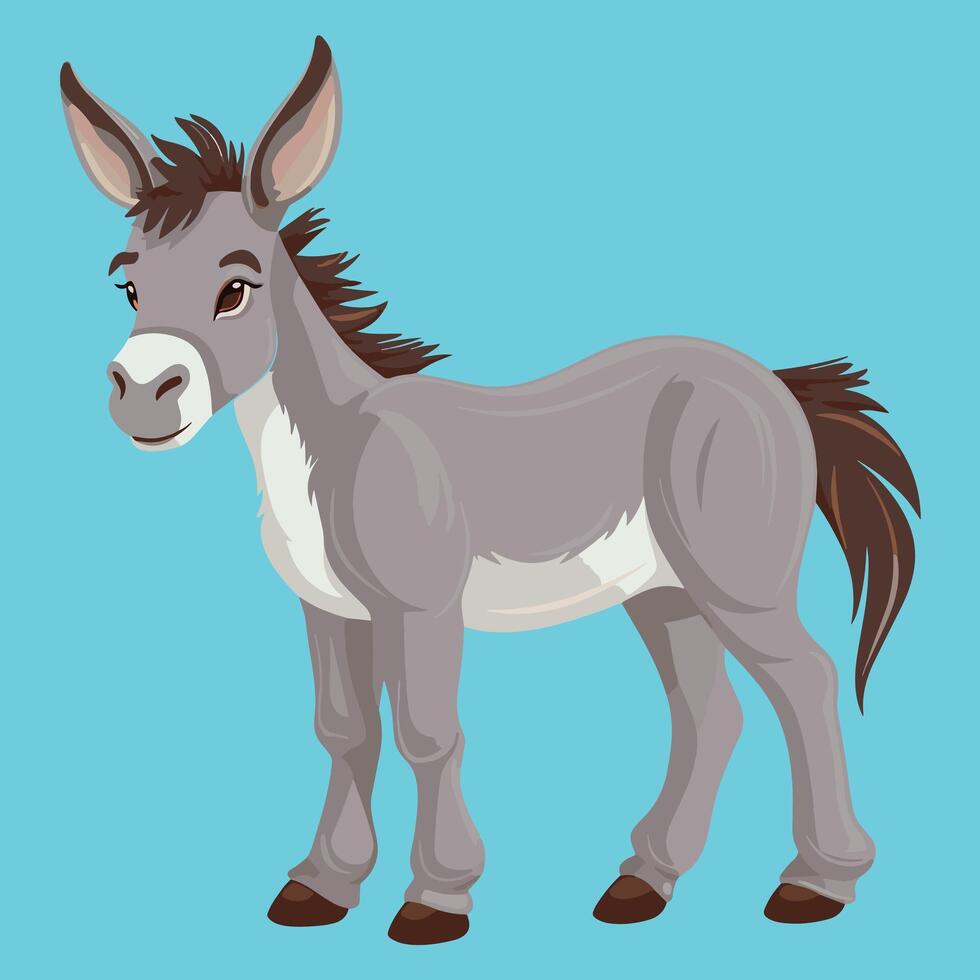 Donkey illustration Artwork vector