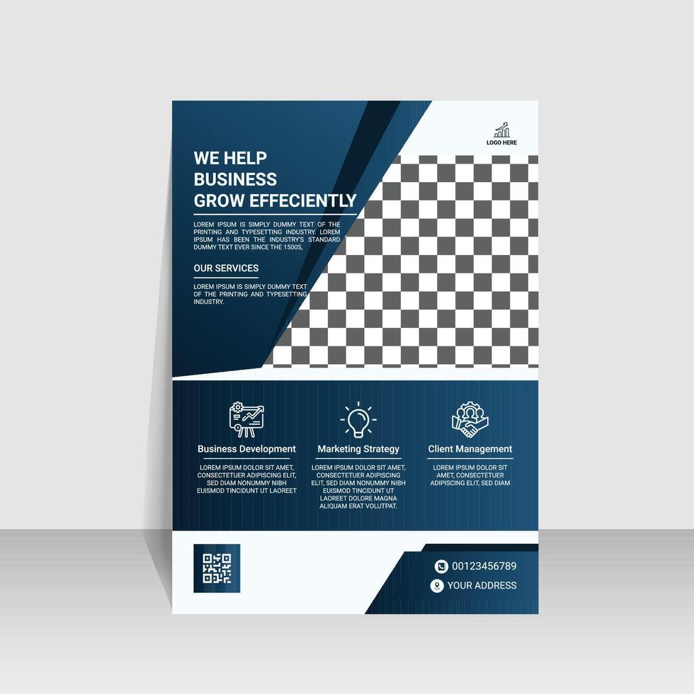 corporate business flyer design vector