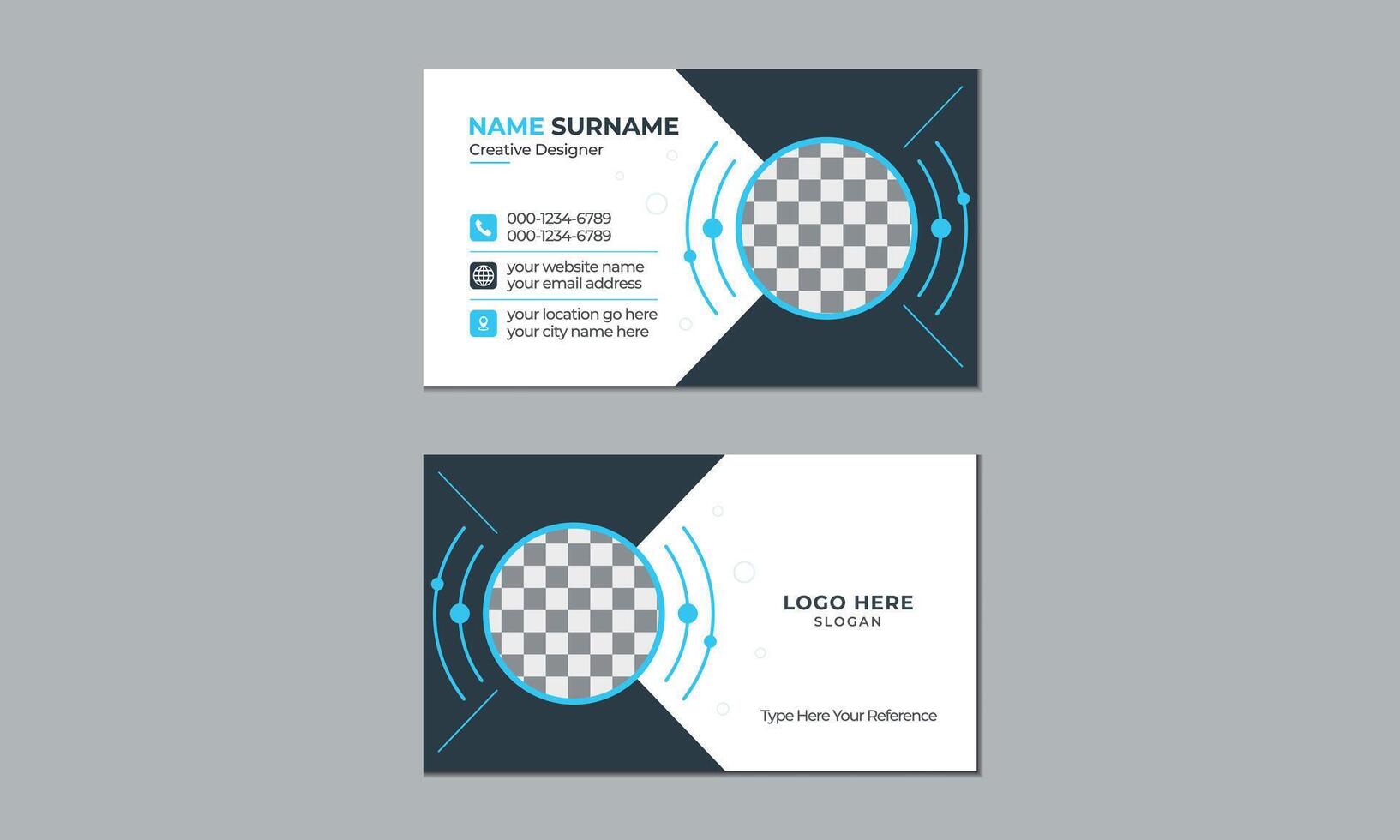 Business card design template vector