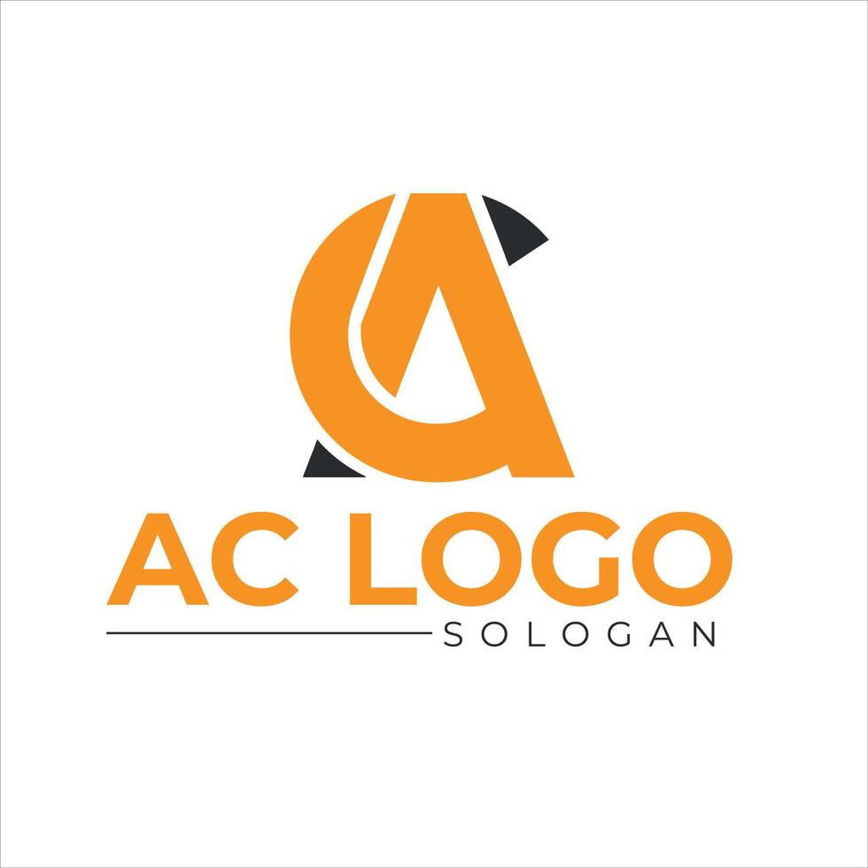 ac logo template logo design vector