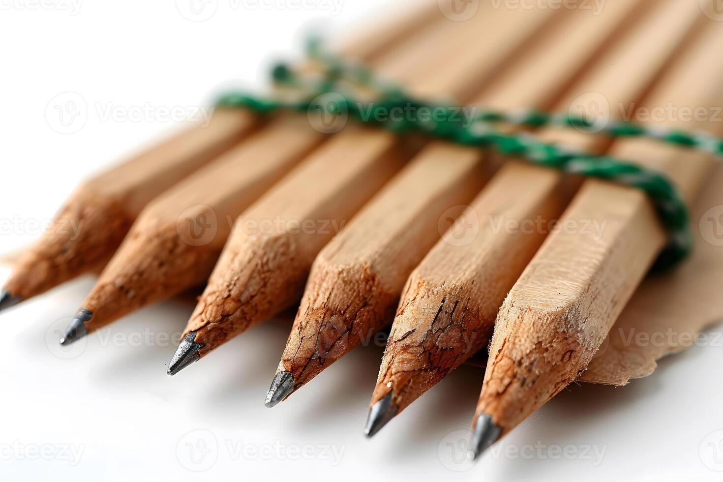Close-Up of Sharpened Pencils Bound Together for Creative Inspiration and Design Projects photo