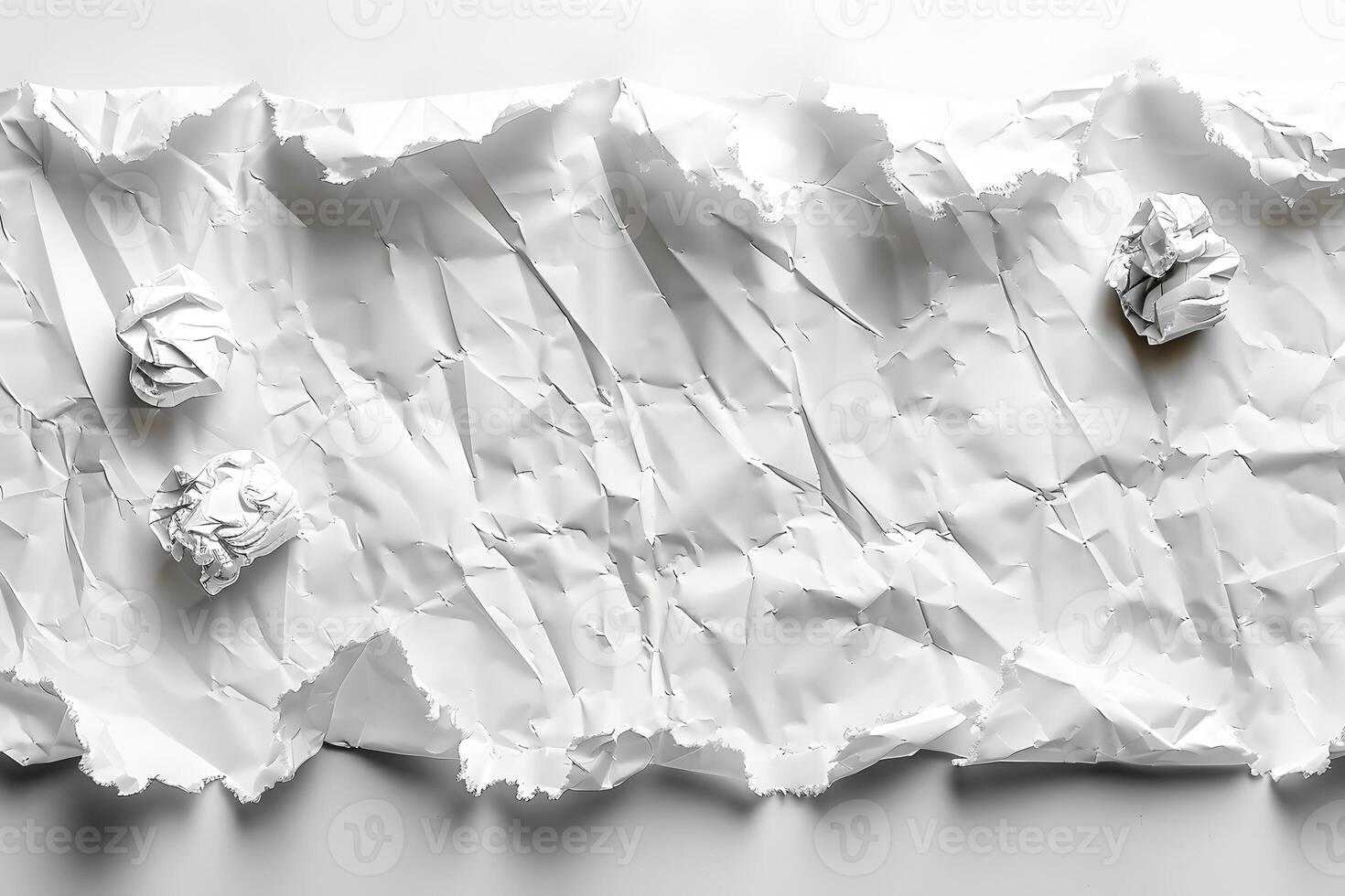 Crumpled White Paper Texture Background for Design and Creative Concepts photo