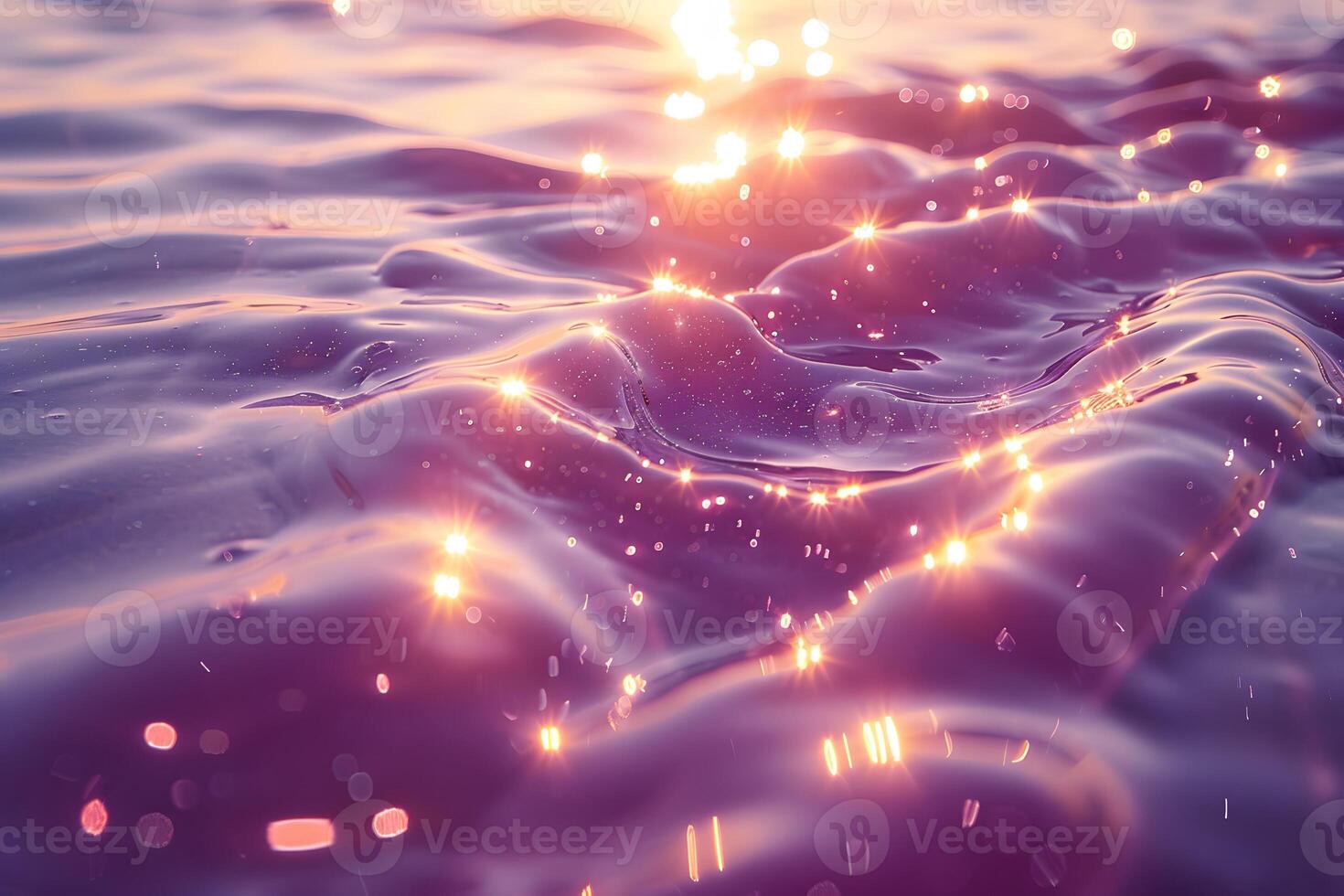 Sparkling Sunlit Waves at Sunset Serene Ocean Abstract Background photo