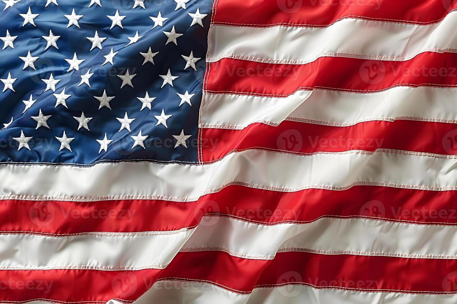 Patriotic Display of the American Flag with Stars and Stripes Theme for National Celebrations photo