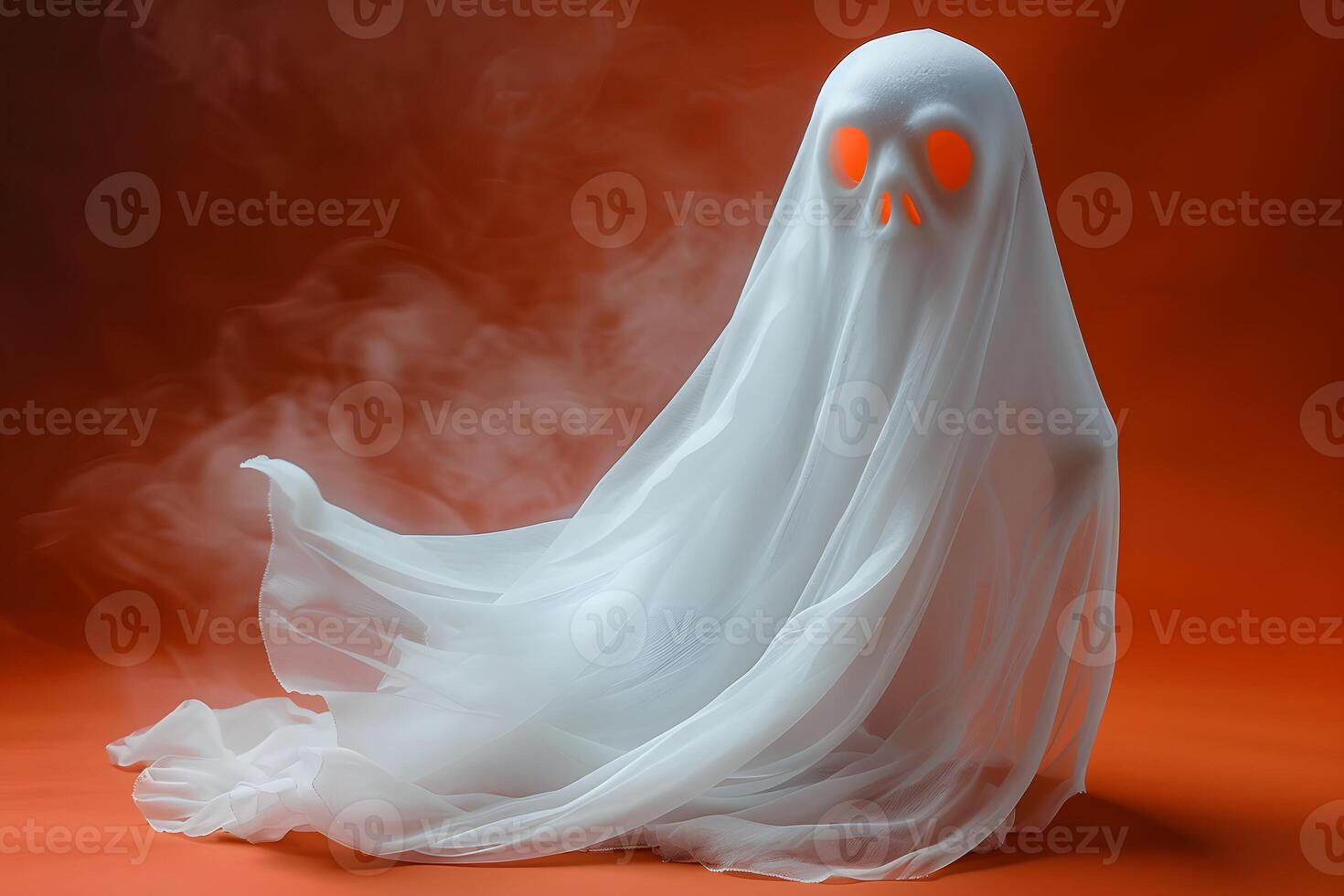Spooky Ghost Concept for Halloween Decorations and Design Projects photo