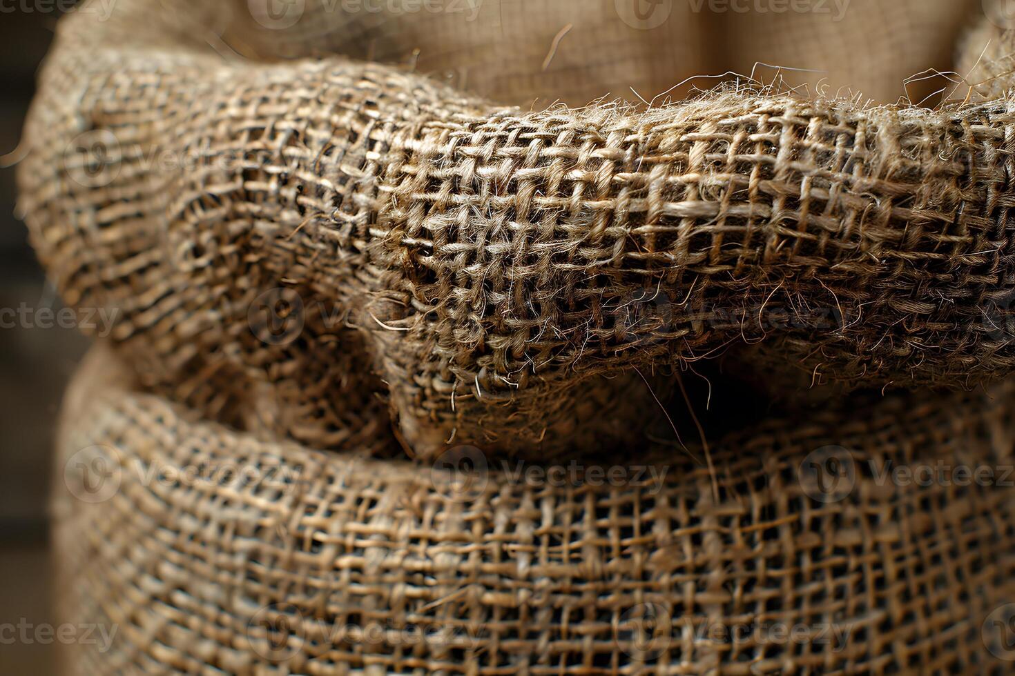 Burlap Fabric Texture Close-Up for Rustic and Eco-Friendly Design Projects photo