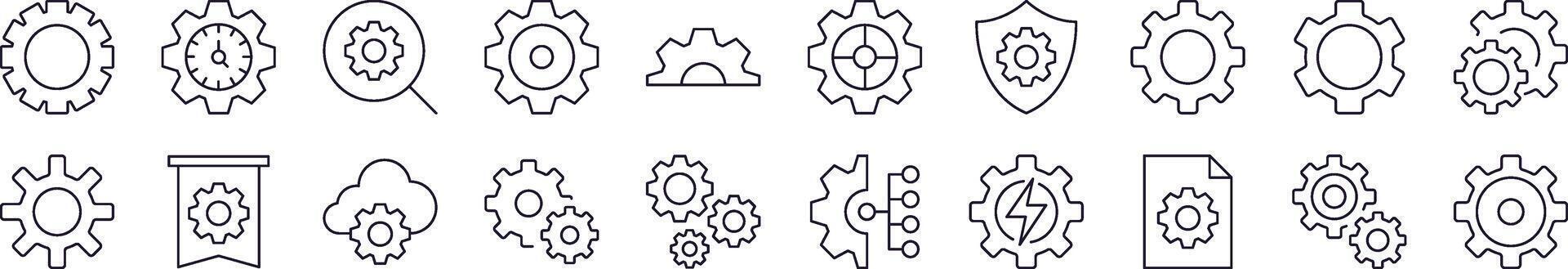 Line Icon Bundle. Editable Stroke. Minimalistic Linear Pictogram for Design of Cards, Apps, Banners, Posts vector