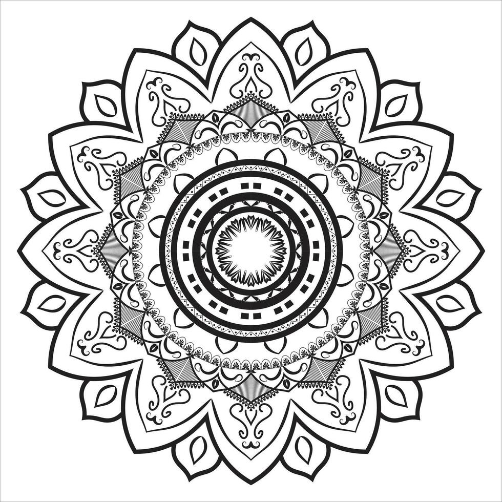 Mandala Background Design vector