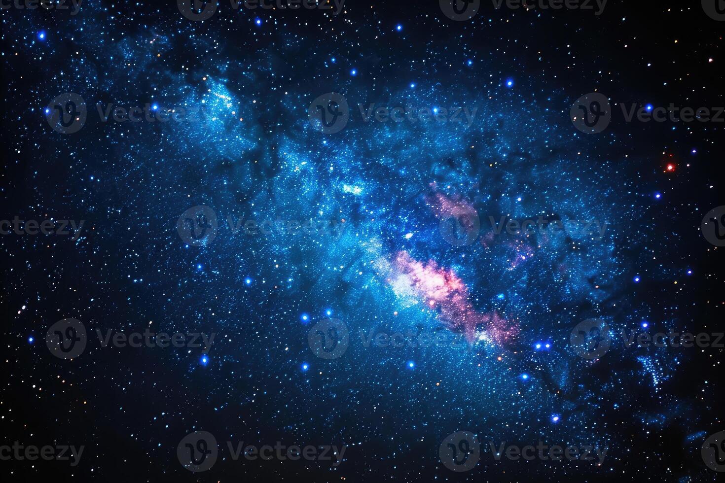 A Cosmic Tapestry of Stars and Nebulas in the Night Sky photo