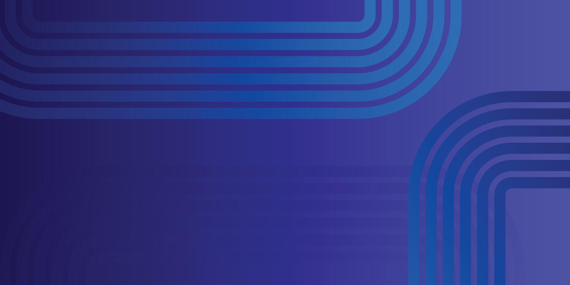 Blue abstract background with wavy lines. Modern cover design illustration. vector