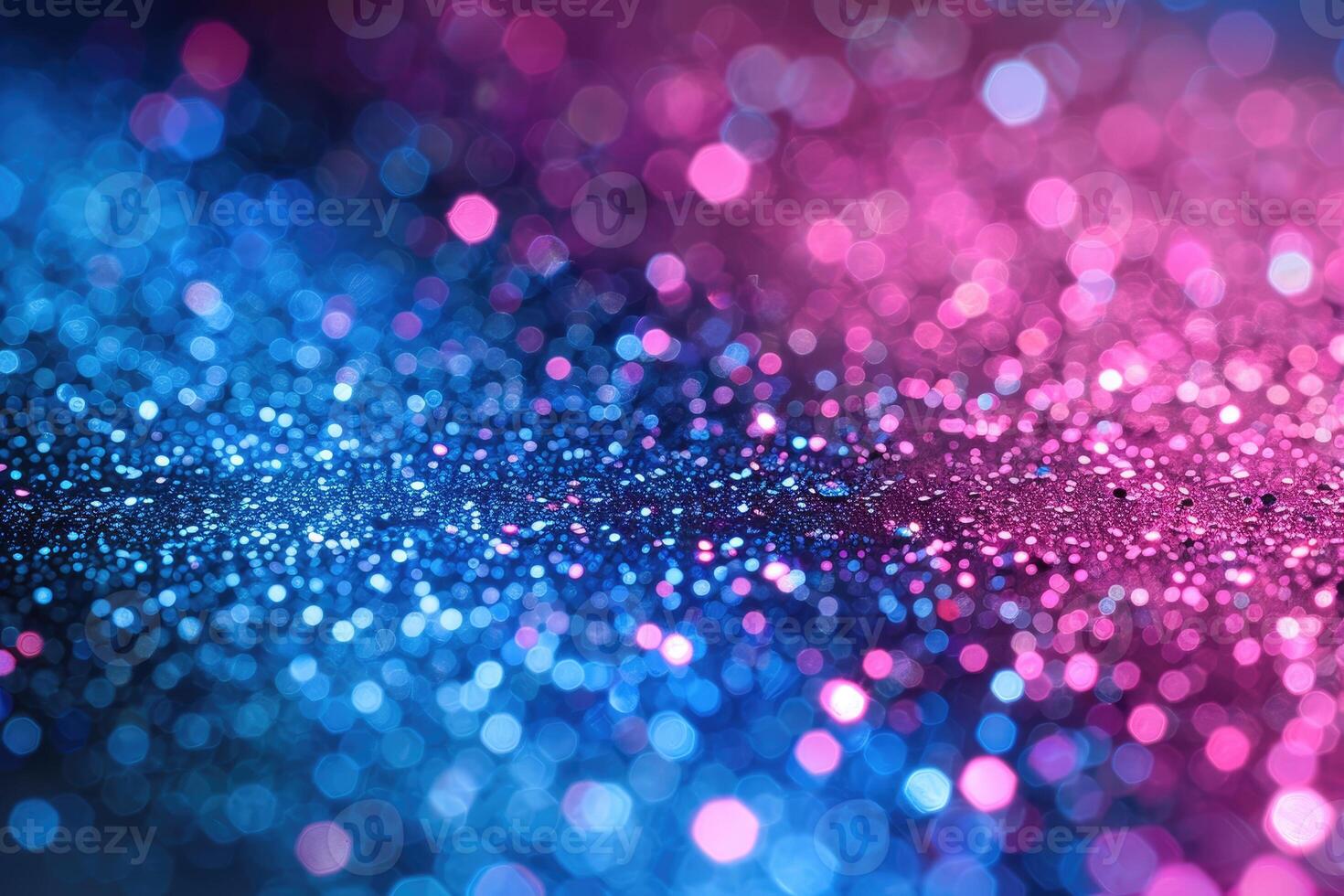 Blue and pink glitter background with sparkles photo