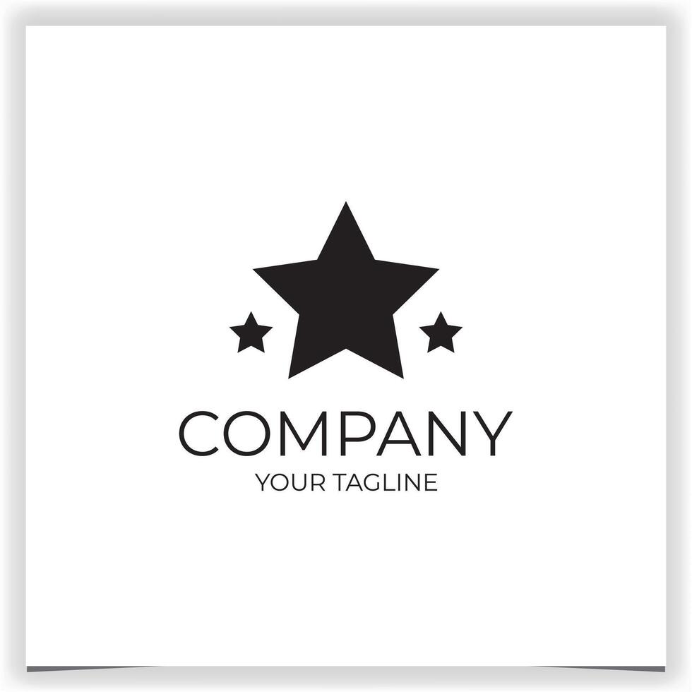 abstract star logo design template vector