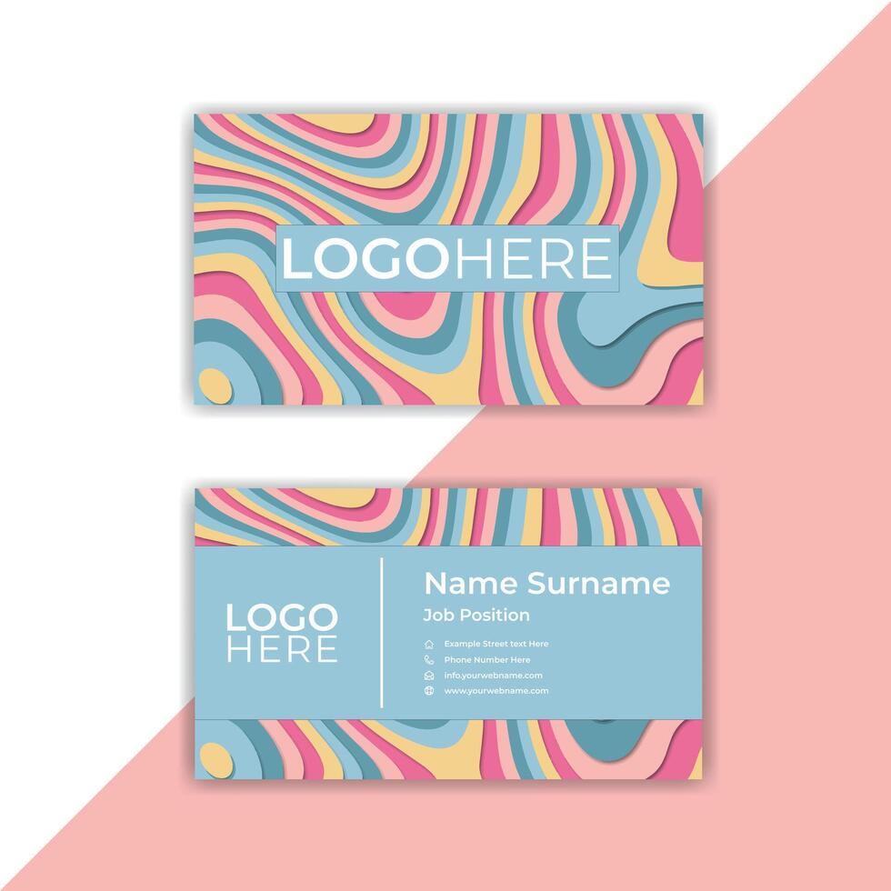 Print smart, stylish visiting cards and business cards. vector