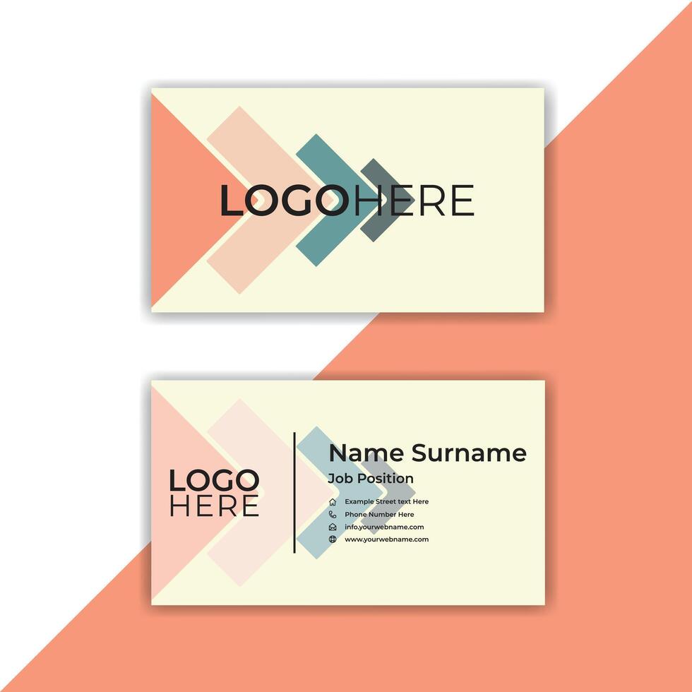 Print abstract business card designs. vector