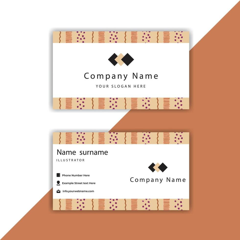 Print simple and modern business card designs . vector