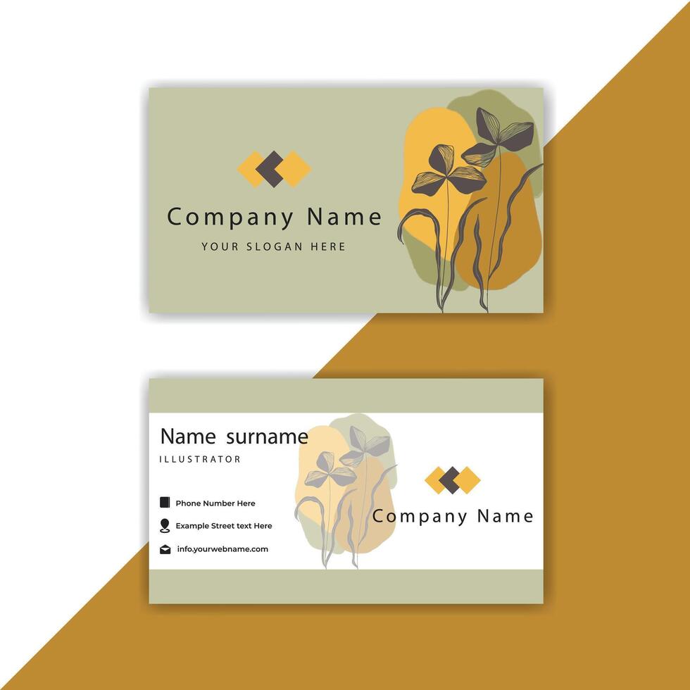 Print Professional Business Card, Template, or Visiting Card. vector