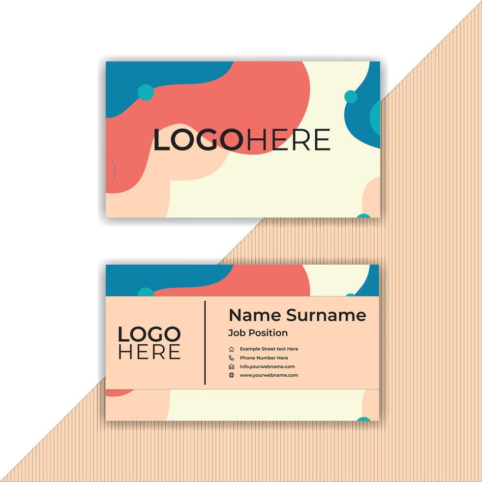 Print modern, stylish visiting cards and business cards. vector