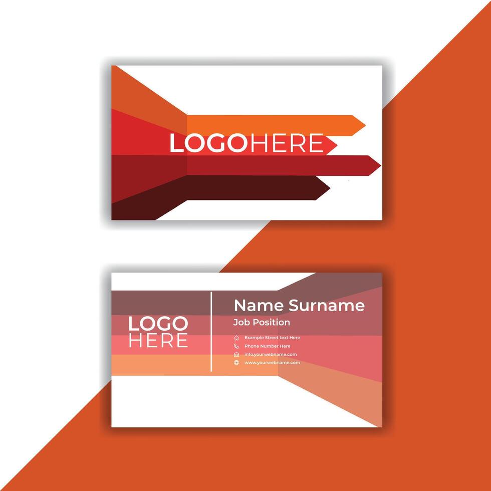 Print simple business card designs. vector