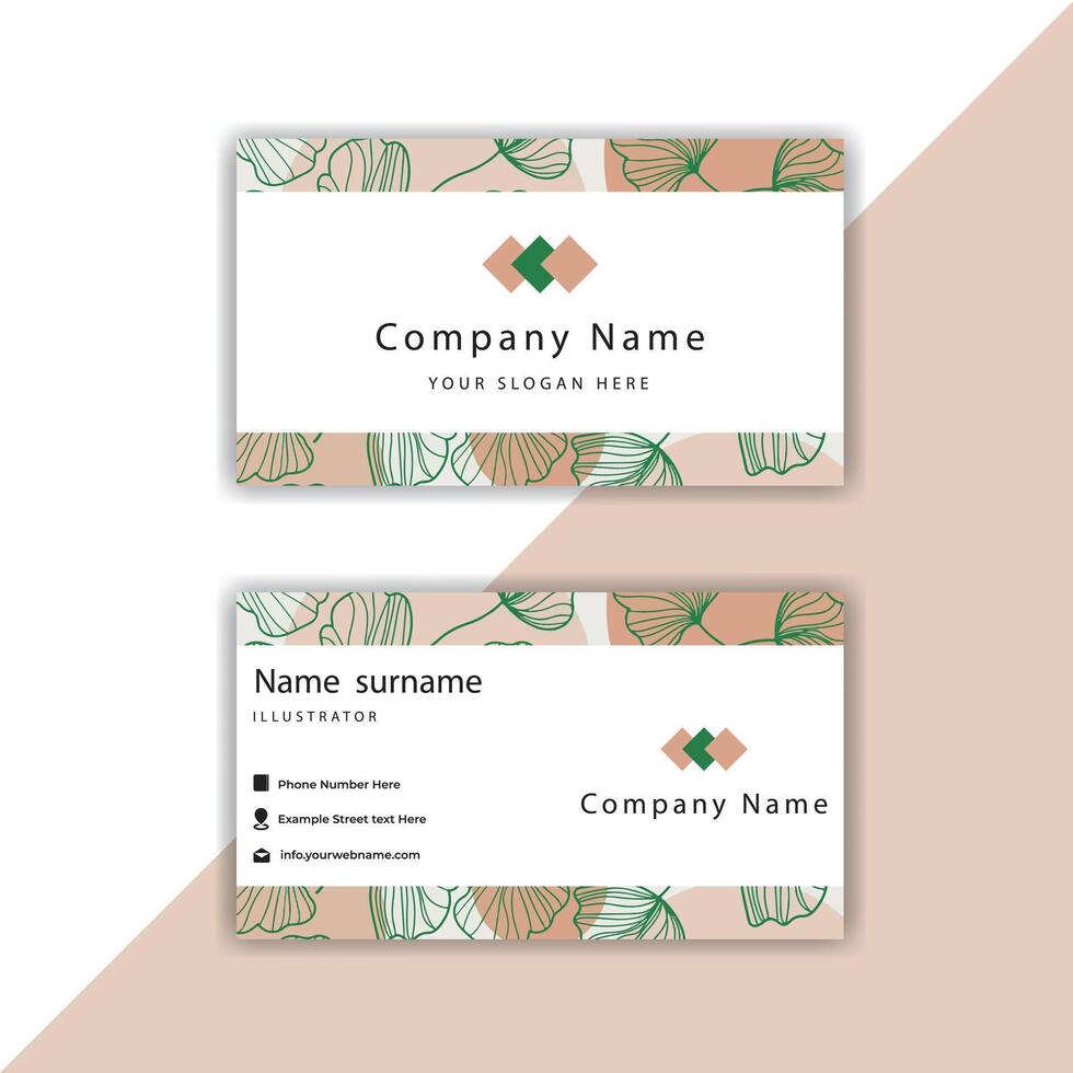 Print painting visiting cards and business cards. vector