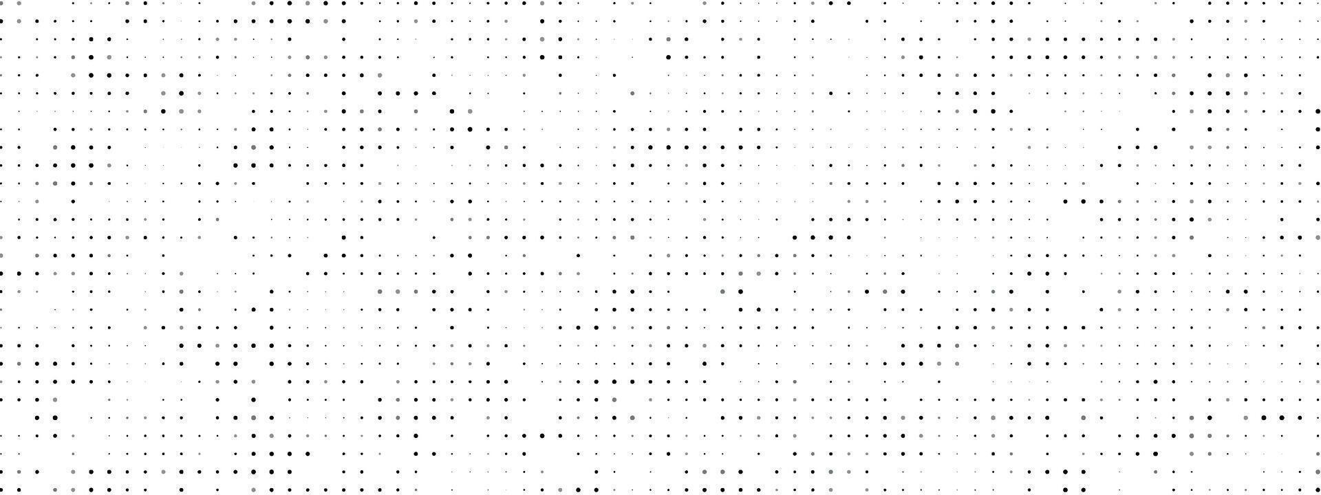 Pattern of Fading Dots. Subtle Halftone Grid. Minimalistic Design with Small Black Points Fading on White Background for Print and Web. vector