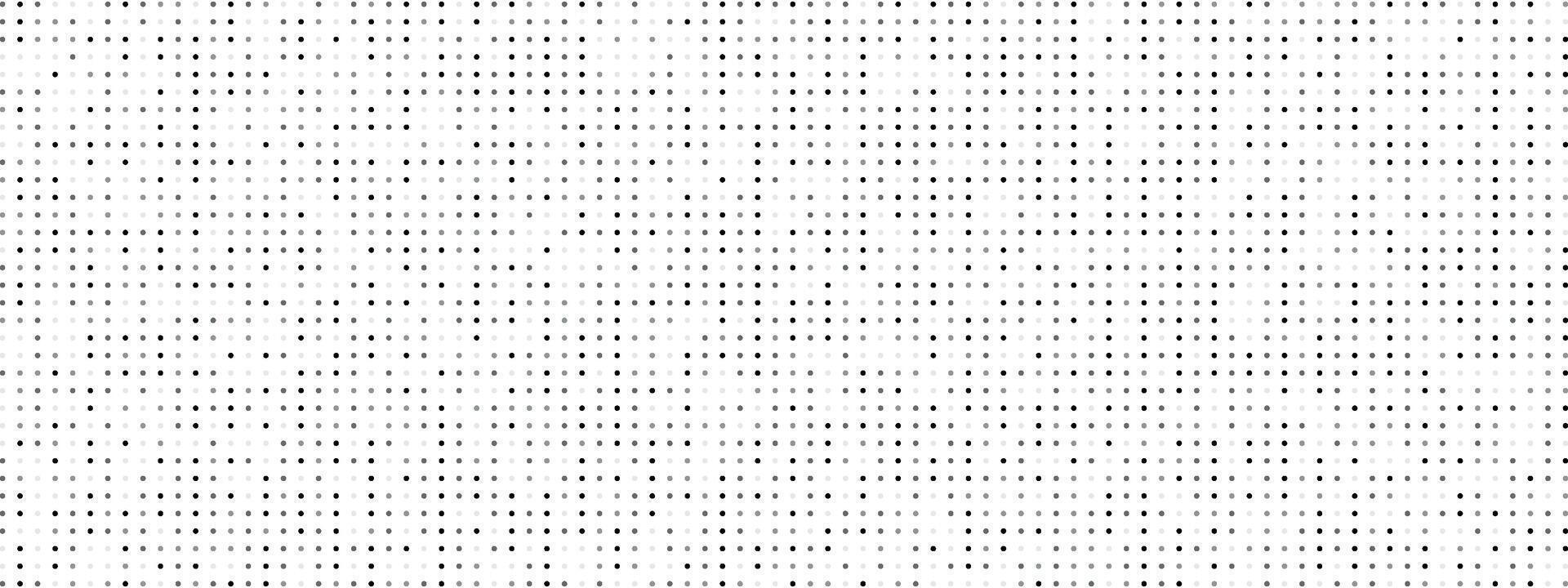 Dotted gradient halftone background. Monochrome dotted texture. Polka dot pattern vector