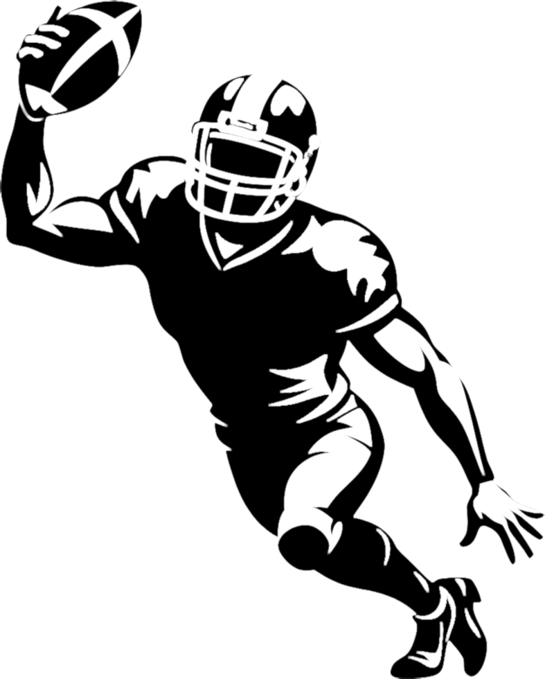 Bold Silhouette Illustrating Passion for the Game. . png