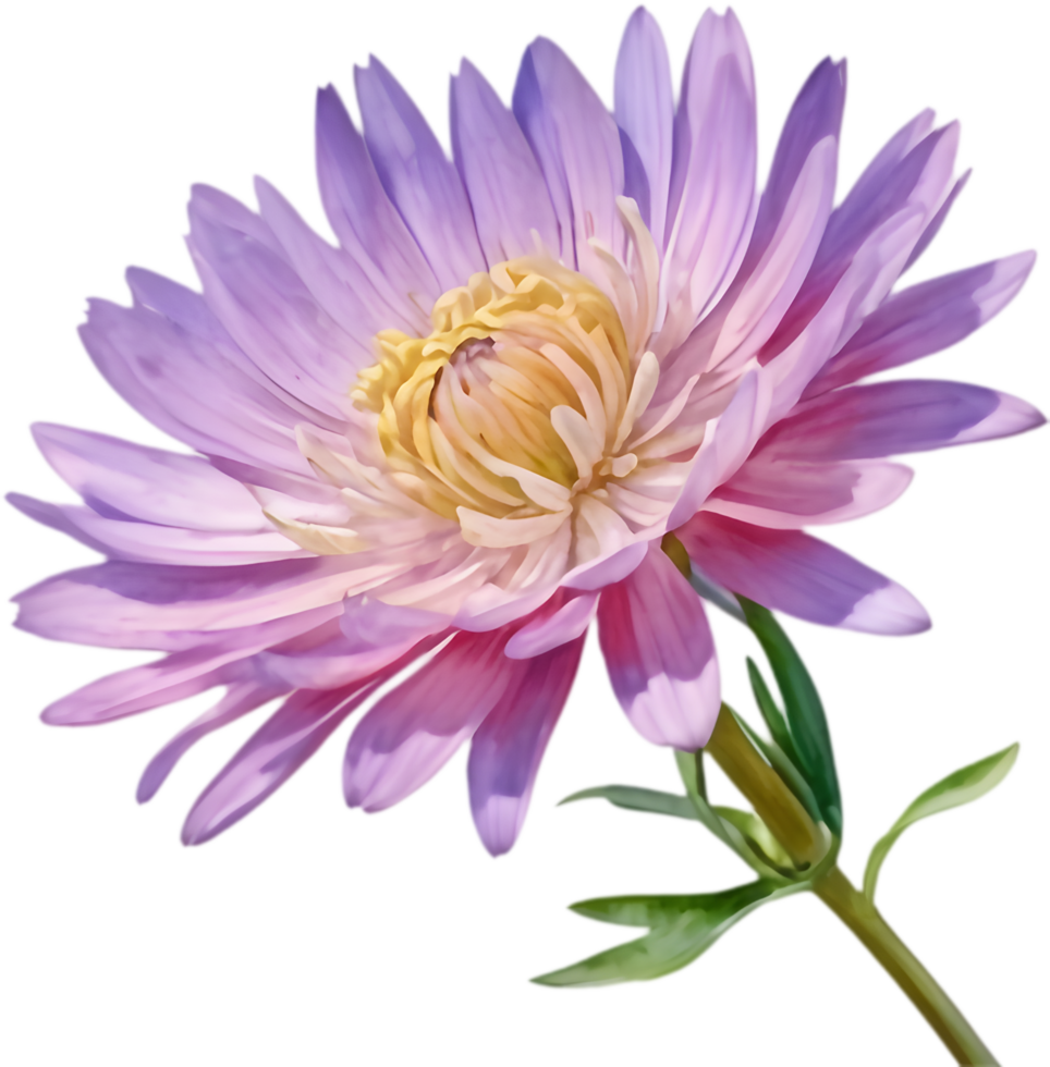 Nostalgic Watercolor Art of Mojave Aster Flower Designs. . png