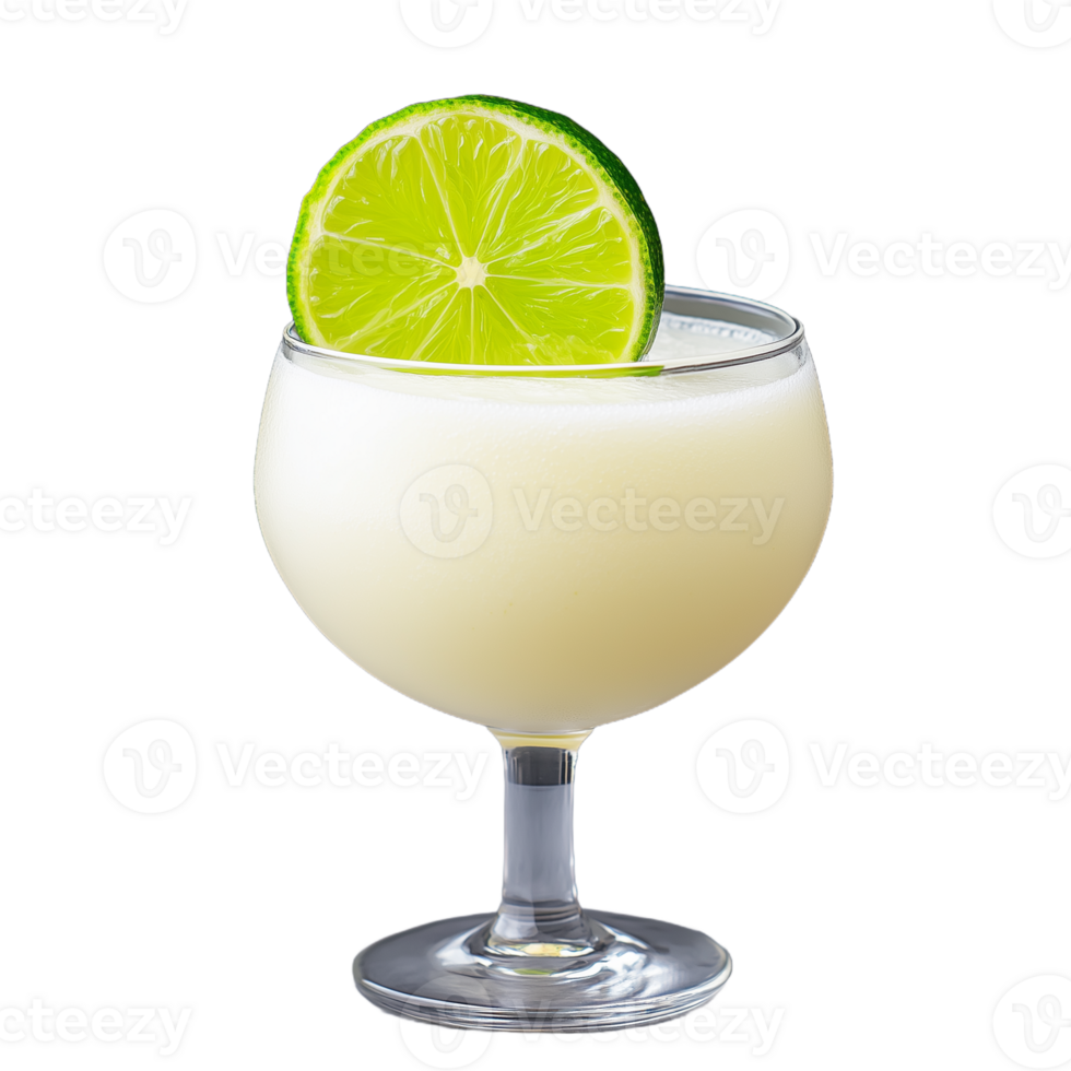 Refreshing lime cocktail with a smooth creamy texture png