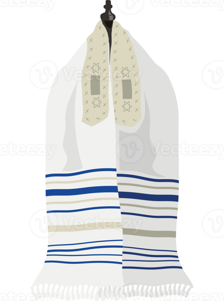 A towel with a blue and white stripe png