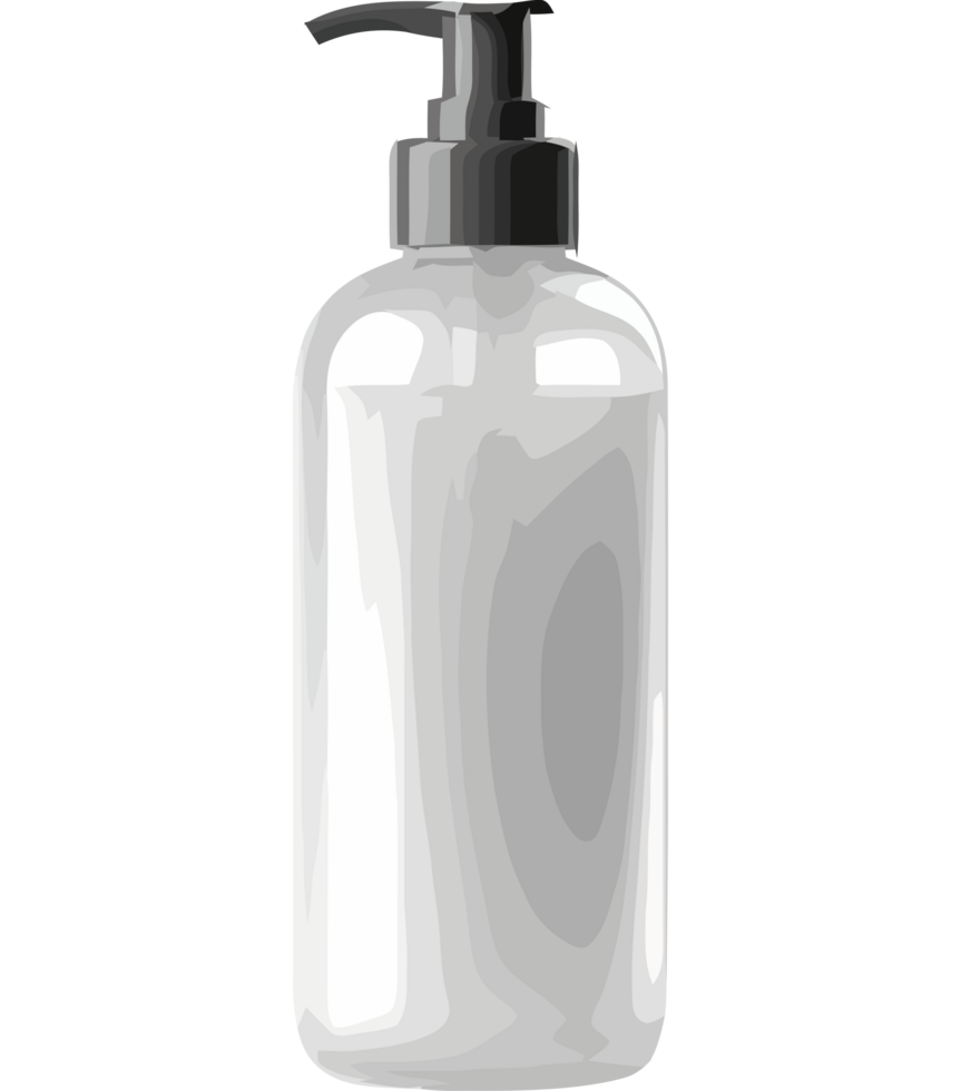 A bottle of lotion on a black background png