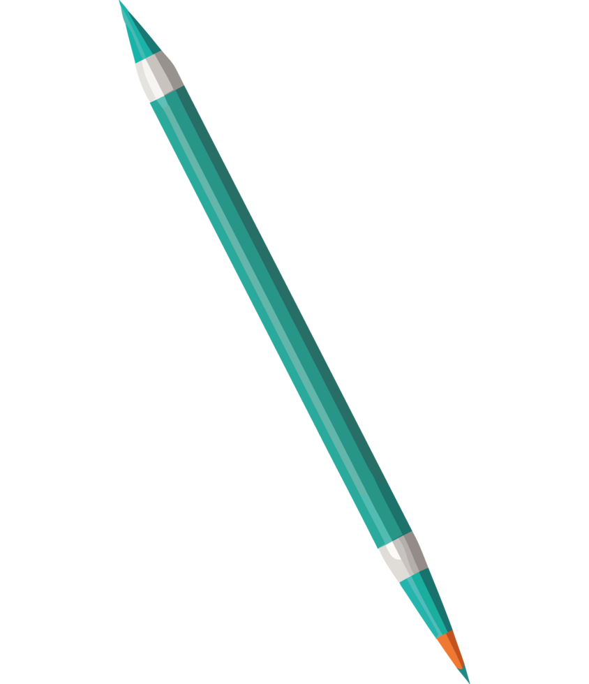 A green pencil with a black background png