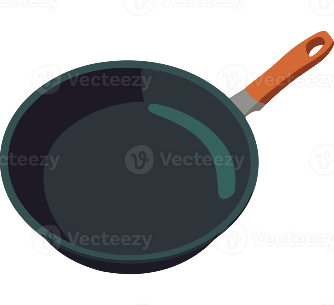 A frying pan with a handle on it png