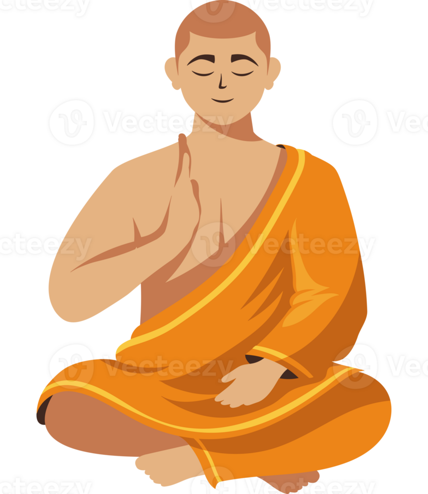 waisak buddhist monk male png