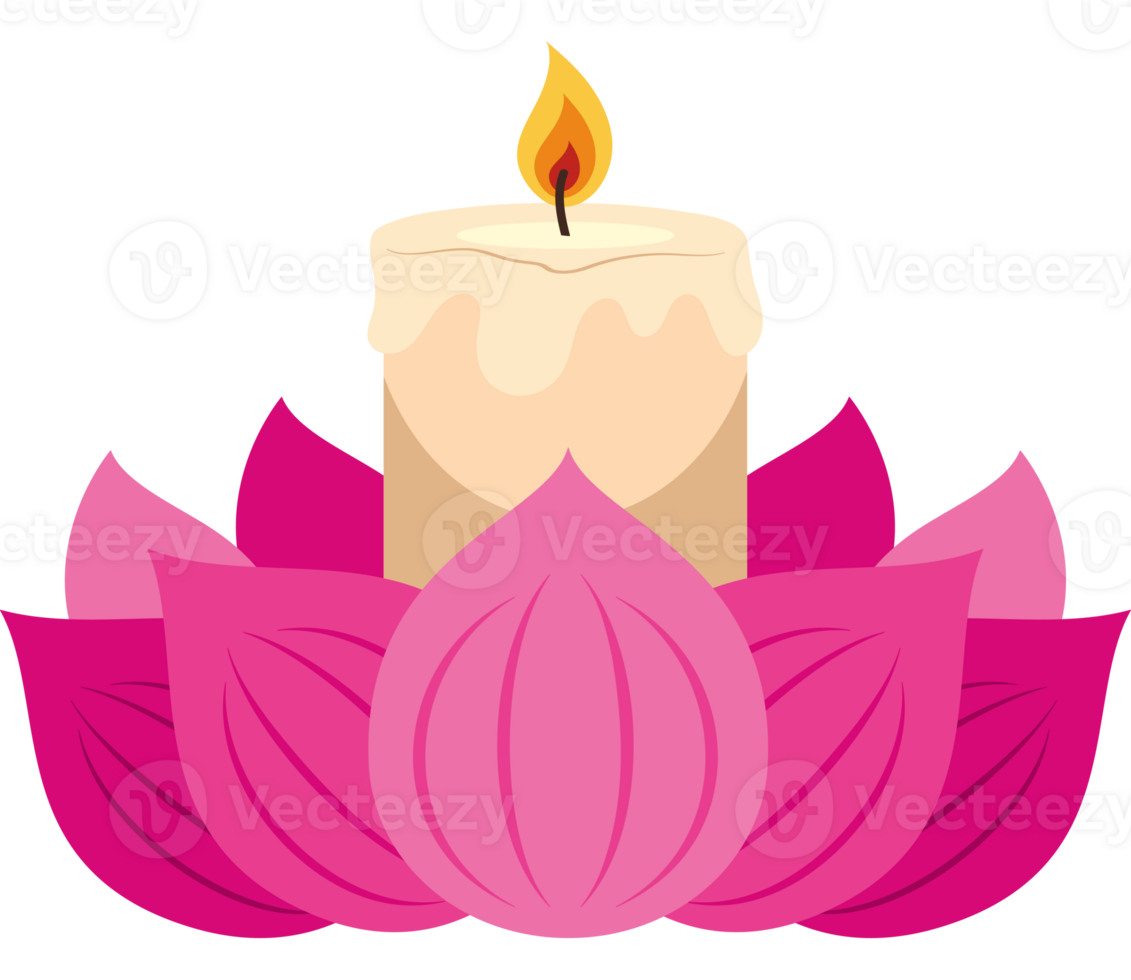 waisak light flower png