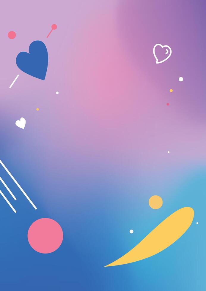 Free social media background template vector