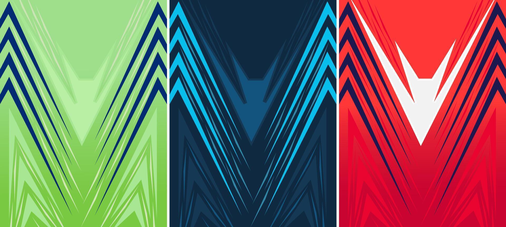 Striped background pattern design for jersey, T-Shirt and clothes vector