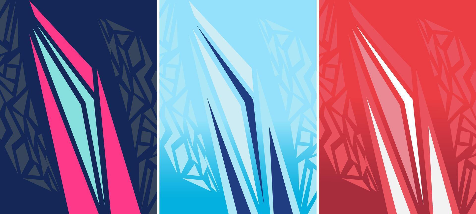 Customizable Sports jersey pattern or background design for sublimation Print. Jersey design Illustration. vector