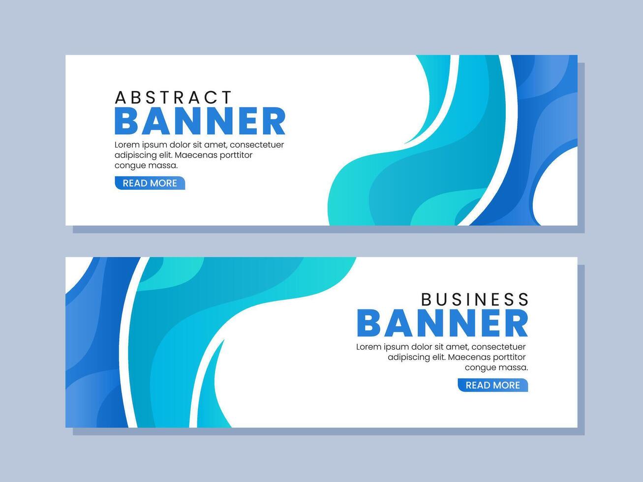 Abstract yellow waves banner template vector
