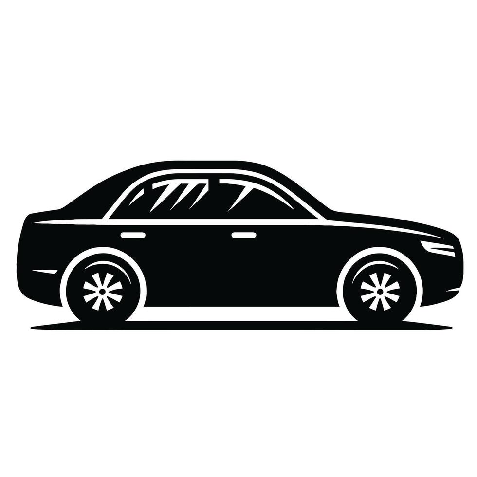 Car icon on white background illustration vector