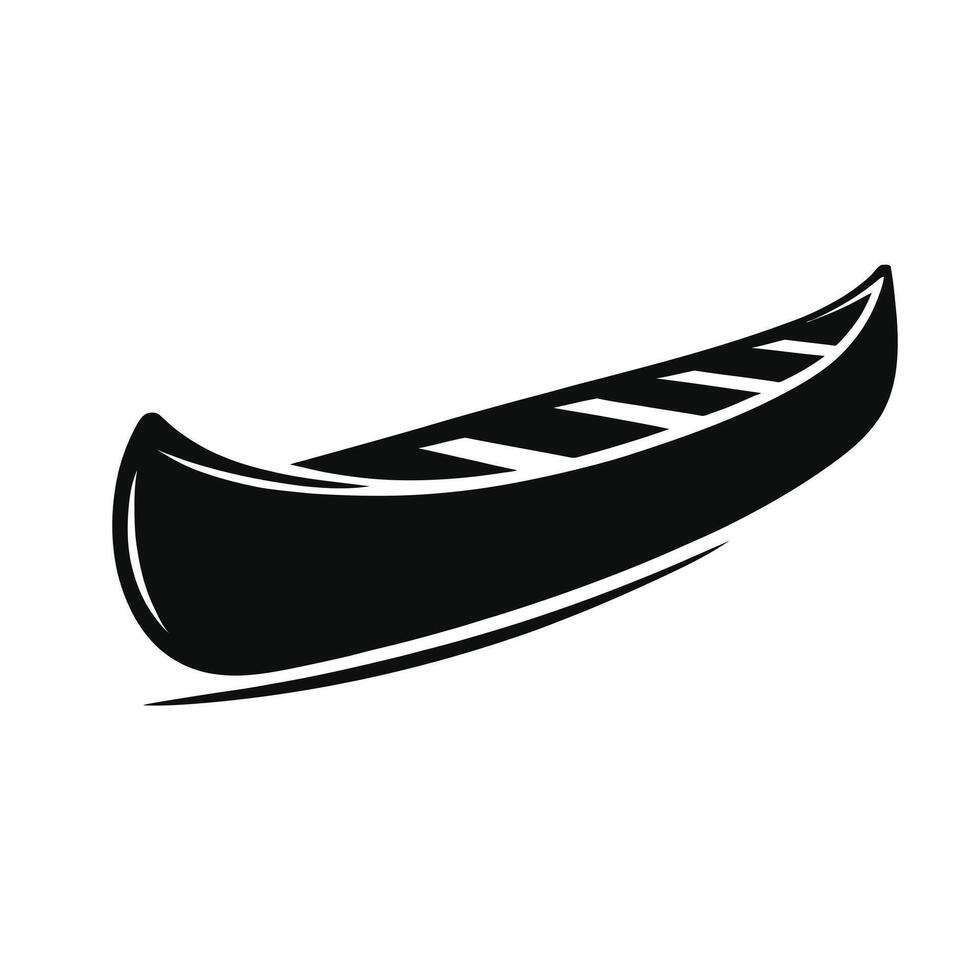 Canoe icon illustration isolated on white background vector